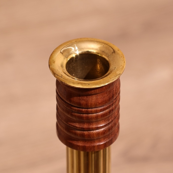 Подсвечник  Подсвечник "Гаррет" 25 см, дерево шишам