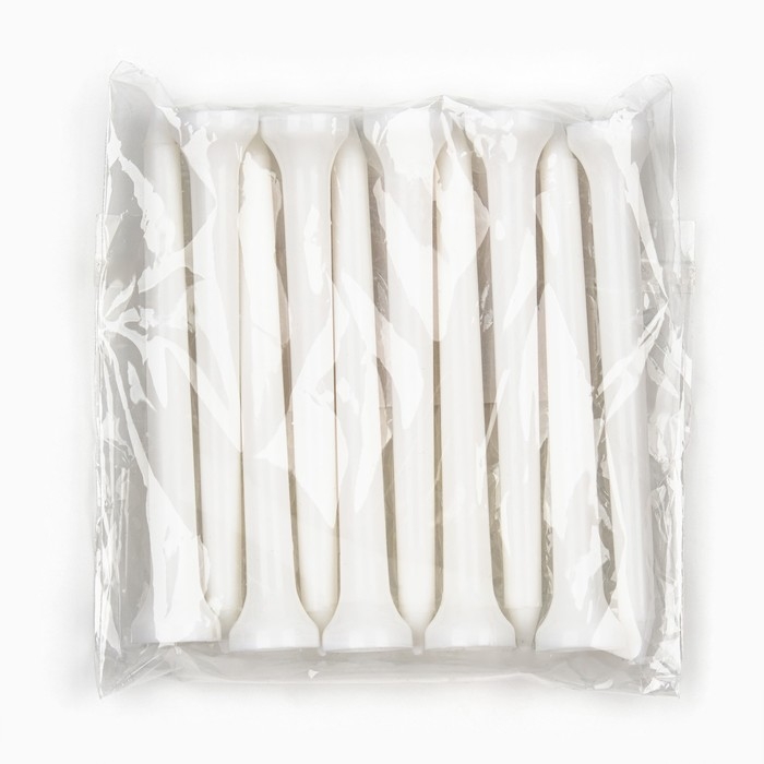 Набор подставок для гольф мяча, 10 штук, пластик, 1 х 7 см, белый цвет Набор подставок для гольф мяча, 10 штук, пластик, 1 х 7 см, белый цвет