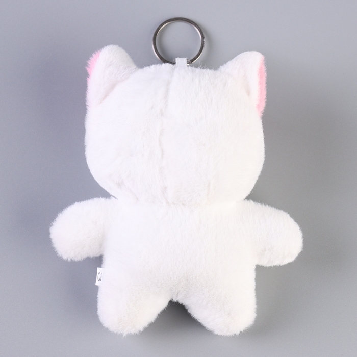 Мягкая игрушка &laquo;Кот с сердцем&raquo; на брелоке, 14 см, цвет МИКС