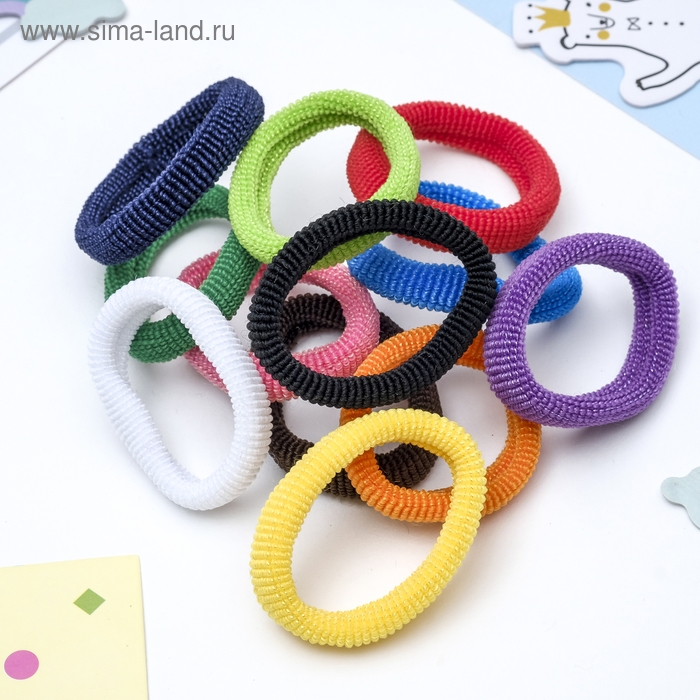 Резинка для волос  Резинка для волос "Махрушка" (набор 50 шт) классика