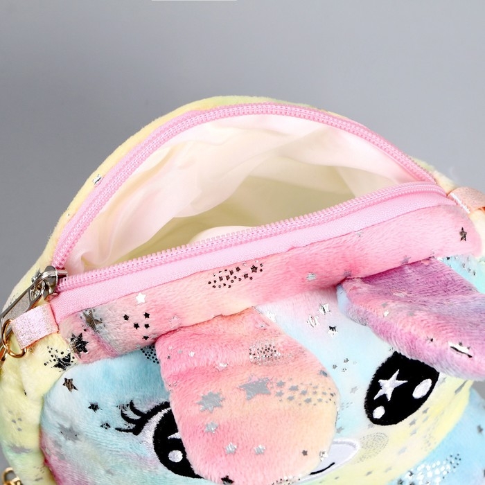 Сумка детская меховая «Зайчик», цвет розовый, 15,5х12,7х4 см Сумка детская меховая «Зайчик», цвет розовый, 15,5х12,7х4 см