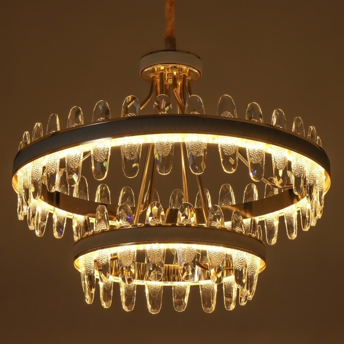 Люстра Люстра "Алиссия" LED 160Вт 3 режима золото 73,5х73,5х62 см BayerLux