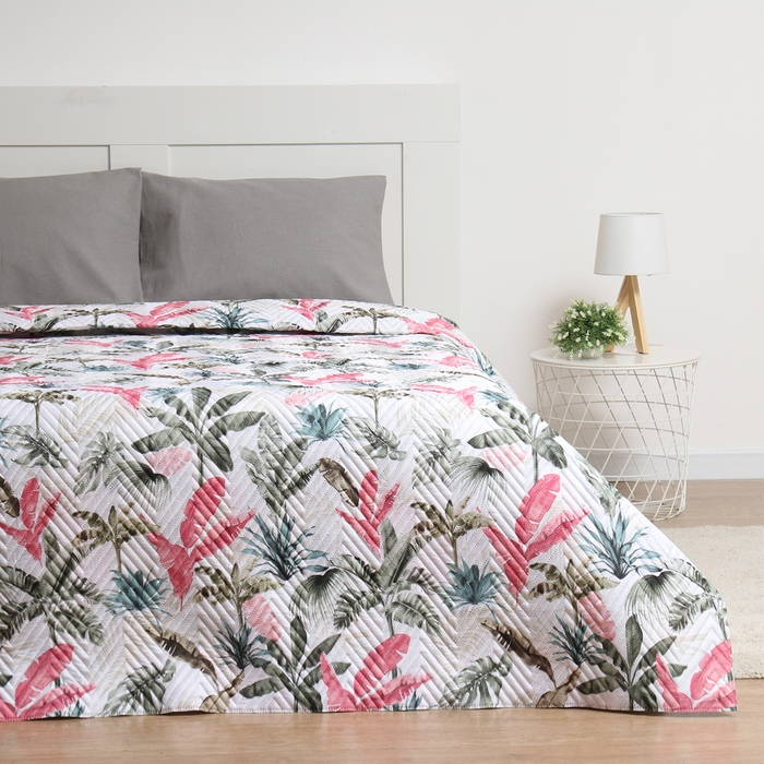 Покрывало 1,5сп Экономь и Я Покрывало 1,5сп Экономь и Я "Тропики" 150х205±5см, полиэстер, 190гр/м2