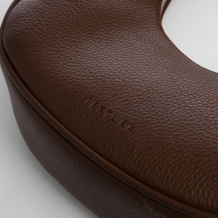 Сумка женская хобо на молнии TEXTURA, средний размер, цвет коричневый Сумка женская хобо на молнии TEXTURA, средний размер, цвет коричневый