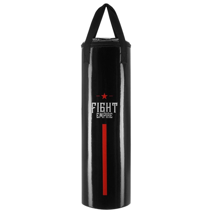 Боксёрский мешок FIGHT EMPIRE, вес 15 кг, на ленте ременной, цвет чёрный