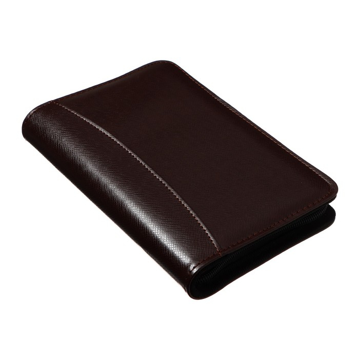 Органайзер на кольцах А6, 96 листов в линейку, на молнии с 3-х сторон, кожзам, МИКС Органайзер на кольцах А6, 96 листов в линейку, на молнии с 3-х сторон, кожзам, МИКС