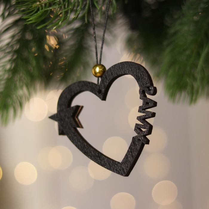 Декоративная подвеска «Сердце со звездой», 8 × 18 см Декоративная подвеска «Сердце со звездой», 8 × 18 см