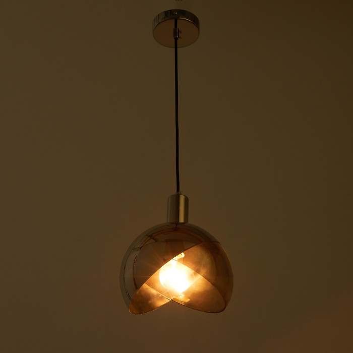 Светильник BayerLux 1758/1CR E14 40Вт черно-хромовый 20х20х24 см