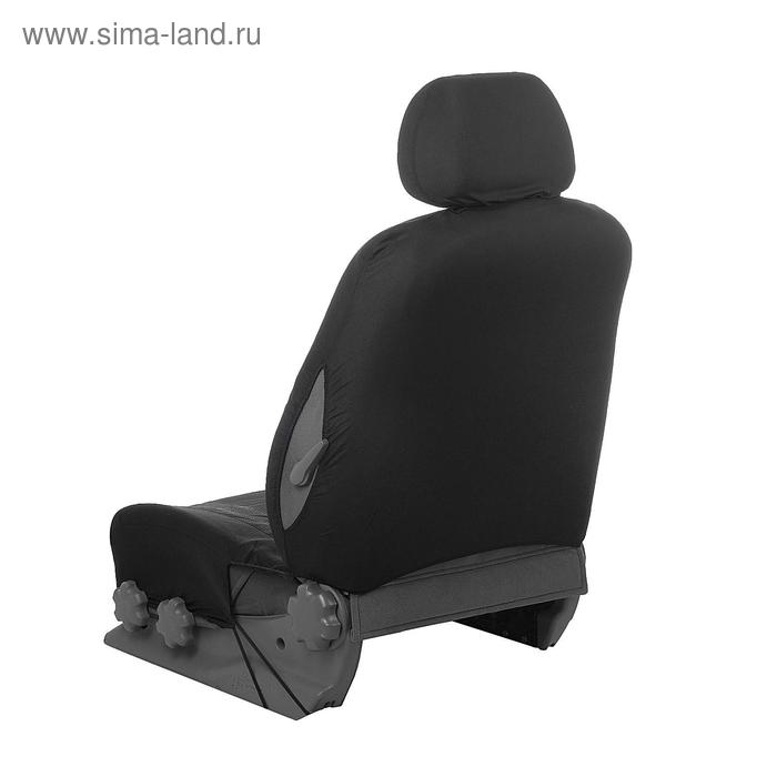 Авточехлы универсальные 9 предметов, черные - синяя нить, М5, Classic series Авточехлы универсальные 9 предметов, черные - синяя нить, М5, Classic series