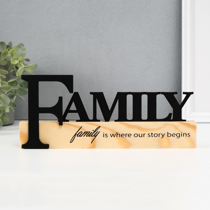 Сувенир дерево  Сувенир дерево "Семья - история" 3х24,5х10 см