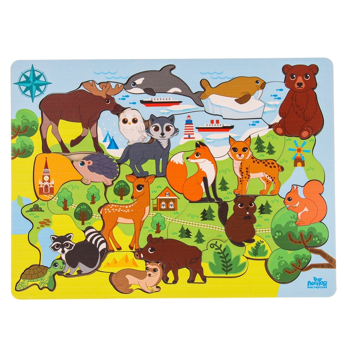 Головоломка «Животные Евразии» Головоломка «Животные Евразии»
