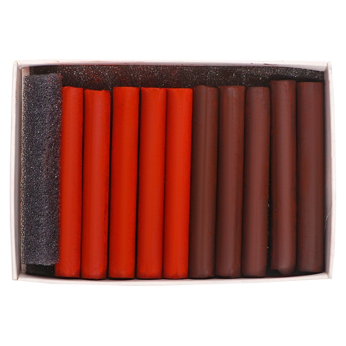 Сангина/Сепия, набор 10 штук, (длина55± 1мм; диаметр 8 мм± 1мм), в картонной коробке Сангина/Сепия, набор 10 штук, (длина55± 1мм; диаметр 8 мм± 1мм), в картонной коробке