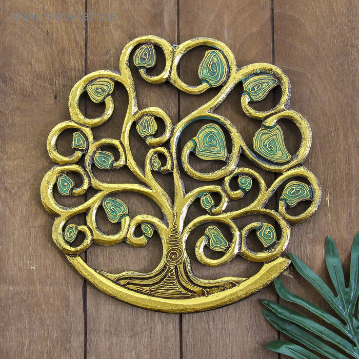 Панно настенное  Панно настенное "Древо жизни" 30х30х1 см