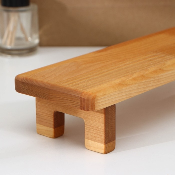 Доска сервировочная с ручкой Adelica, на ножках, 38×10×6 см, берёза Доска сервировочная с ручкой Adelica, на ножках, 38×10×6 см, берёза