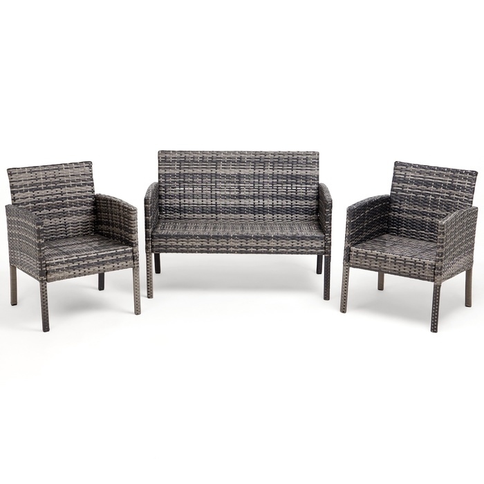 Набор садовой мебели: Диван 106 x 59 x 78 см, 2 кресла 56 x 59 x 78 см, стол 71 x 41 x 39 см 1034819 Набор садовой мебели: Диван 106 x 59 x 78 см, 2 кресла 56 x 59 x 78 см, стол 71 x 41 x 39 см 1034819