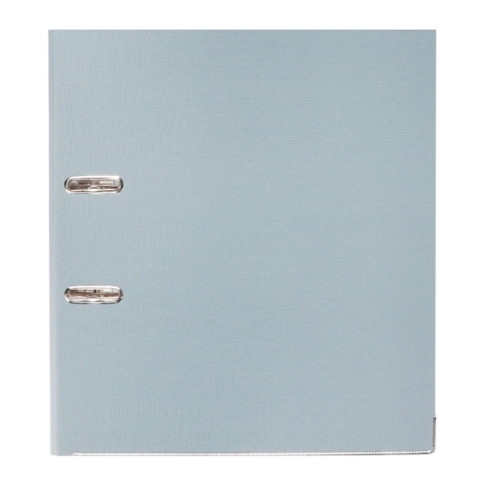 Папка-регистратор А4, 50 мм, Calligrata, ПВХ, тиснение Папка-регистратор А4, 50 мм, Calligrata, ПВХ, тиснение "лен", металлическая окантовка, карман на корешок, собранная, серая, микс