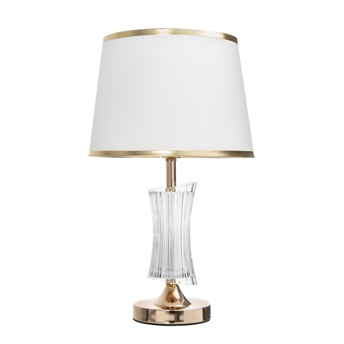 Настольная лампа Настольная лампа "Карро" E27 40Вт золото 25х25х42 см RISALUX