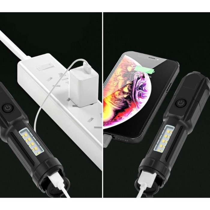 Фонарь ручной аккумуляторный 5 Вт, 120 лм, 800 мАч, XPE, SMD, 4 режима, ZOOM, USB Фонарь ручной аккумуляторный 5 Вт, 120 лм, 800 мАч, XPE, SMD, 4 режима, ZOOM, USB