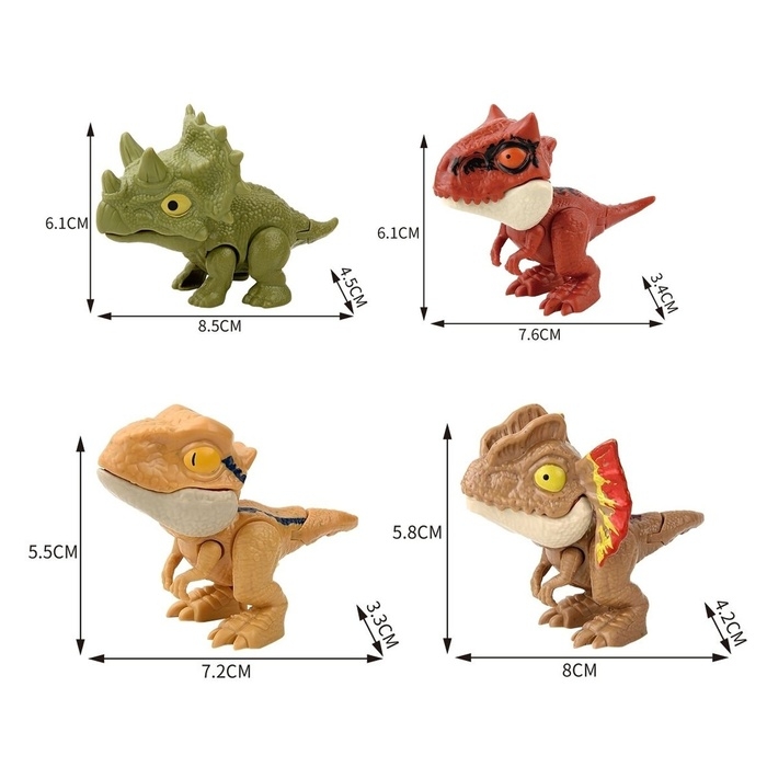 Игровой набор «Dino. Зубастики», подвижные детали, 4 фигурки динозавров Игровой набор «Dino. Зубастики», подвижные детали, 4 фигурки динозавров