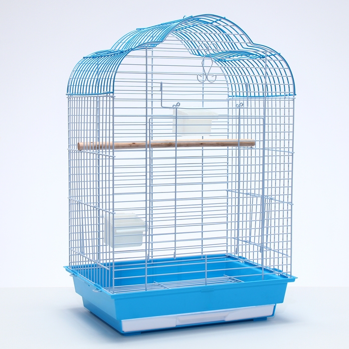Клетка для птиц Bd-3/1o, раскрывающаяся крыша, 47,5 х 37 х 70 см, голубая (фасовка 6 шт) Клетка для птиц Bd-3/1o, раскрывающаяся крыша, 47,5 х 37 х 70 см, голубая (фасовка 6 шт)