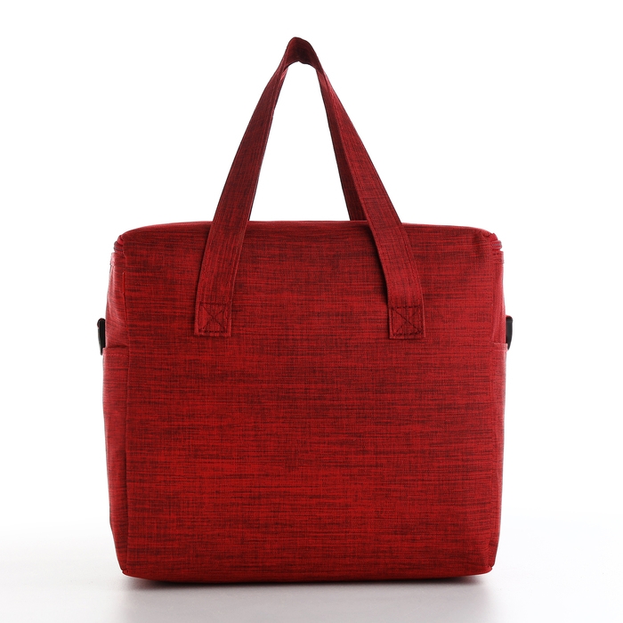 Термосумка на молнии, наружный карман, 10 л, цвет бордовый Термосумка на молнии, наружный карман, 10 л, цвет бордовый