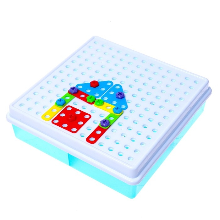 Конструктор «Болтовая мозаика: Транспорт», с отвёрткой и основанием, 96 деталей Конструктор «Болтовая мозаика: Транспорт», с отвёрткой и основанием, 96 деталей