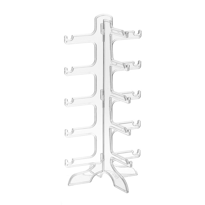 Подставка под очки 5 мест, 16×14,5×31, цвет прозрачный