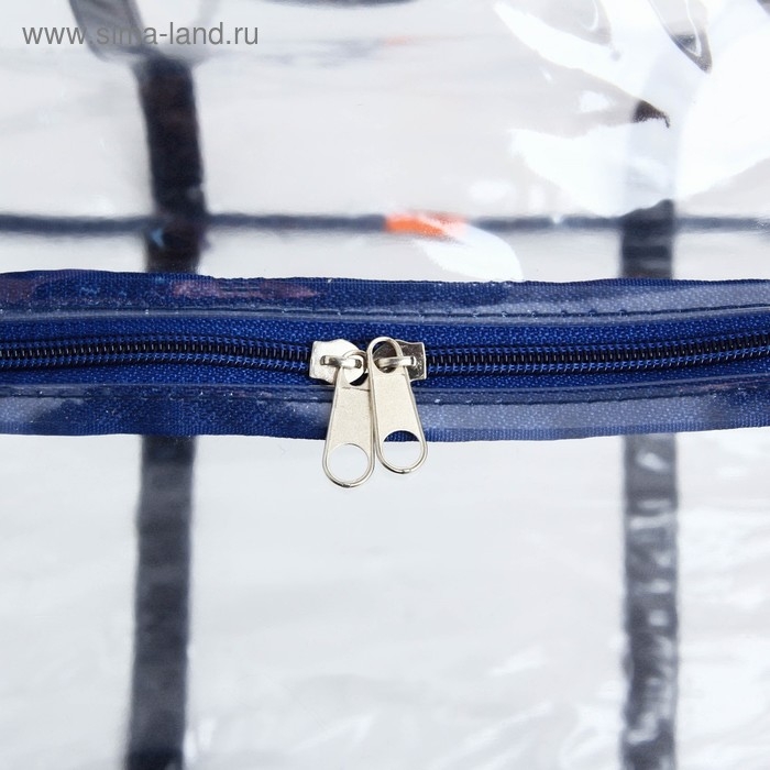 Сумка в роддом, размер 40х50х25 см, цвет прозрачный/синий, карман сбоку, Mum&Baby Сумка в роддом, размер 40х50х25 см, цвет прозрачный/синий, карман сбоку, Mum&Baby