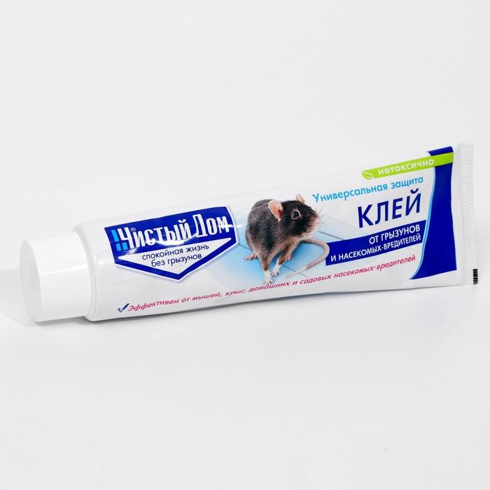 Клей от грызунов и насекомых Чистый дом туба 130 г Клей от грызунов и насекомых Чистый дом туба 130 г