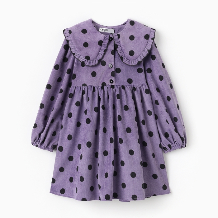 Платье детское вельветовое KAFTAN Платье детское вельветовое KAFTAN "Горошек" р.32 (110-116 см)