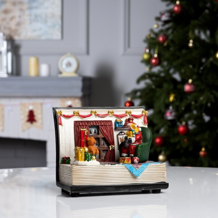 Светодиодная фигура «Праздничный вечер» 19 × 15 × 12 см, полистоун, батарейки ААх3 (не в комплекте), USB, свечение мульти Светодиодная фигура «Праздничный вечер» 19 × 15 × 12 см, полистоун, батарейки ААх3 (не в комплекте), USB, свечение мульти