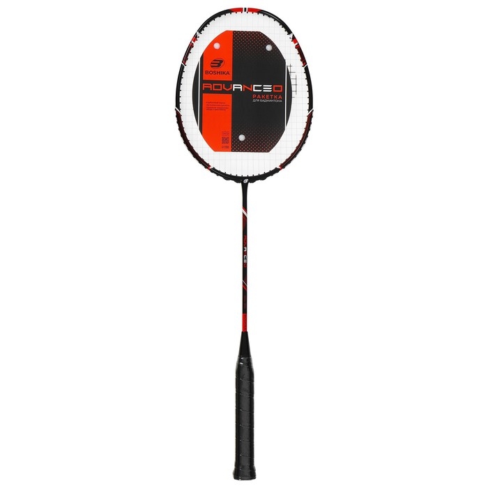 Ракетка для бадминтона BOSHIKA ADVANCED, карбон, в чехле Ракетка для бадминтона BOSHIKA ADVANCED, карбон, в чехле