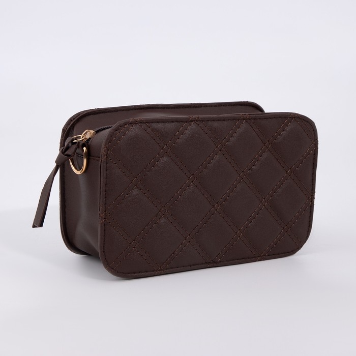 Сумка кросс-боди на молнии, цвет коричневый Сумка кросс-боди на молнии, цвет коричневый