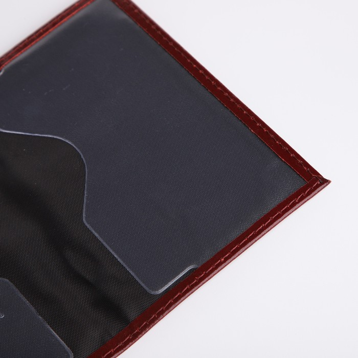 Обложка для паспорта, цвет бордовый Обложка для паспорта, цвет бордовый