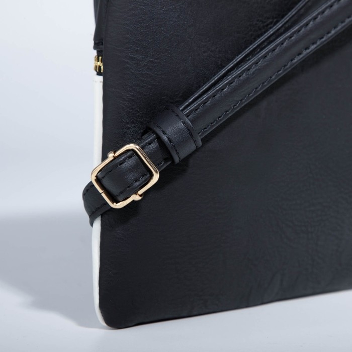 Сумка кросс-боди на молнии, цвет чёрный/белый Сумка кросс-боди на молнии, цвет чёрный/белый