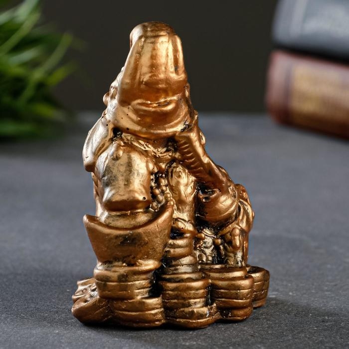 Фигура  Фигура "Слон со слоненком на деньгах" бронза, 7х10х6см