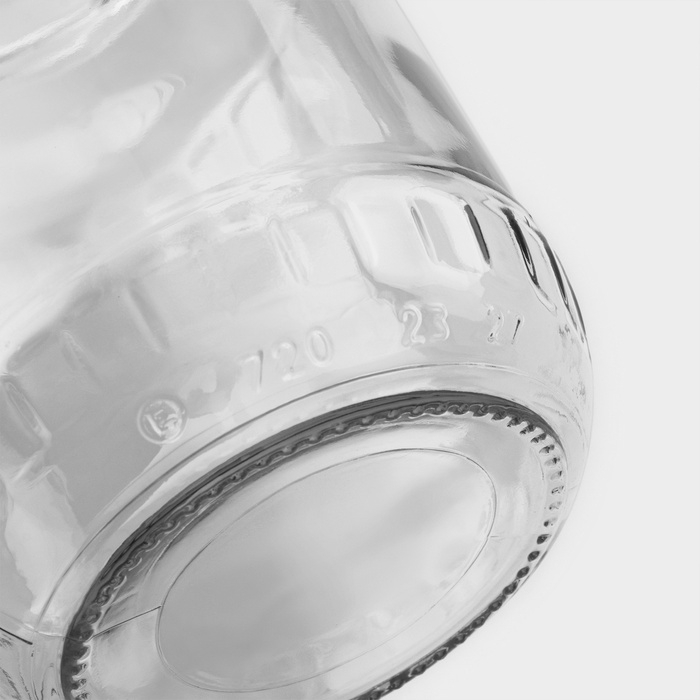 Набор стеклянных банок с чёрной полимерной крышкой, ТО-82 мм, 720 мл, 4 шт. Набор стеклянных банок с чёрной полимерной крышкой, ТО-82 мм, 720 мл, 4 шт.