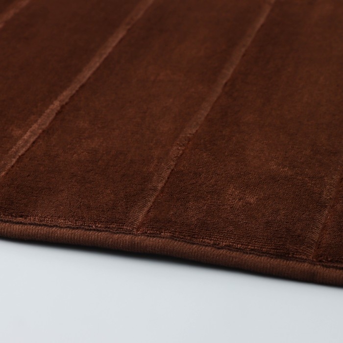 Коврик для ванной и туалета SAVANNA Memory foam, 50×80 см, цвет коричневый Коврик для ванной и туалета SAVANNA Memory foam, 50×80 см, цвет коричневый