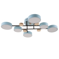 Люстра с ПДУ 2296/6BL LED 144Вт 3000-6000К синий 80х59х14 см BayerLux