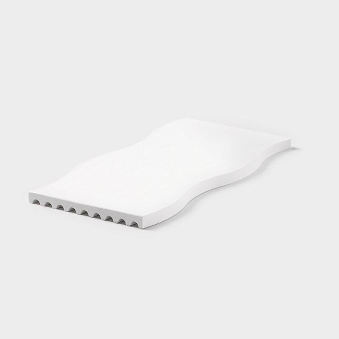 Блюдо для подачи из гипса Sands of Athens 25×12,5×1 см, цвет белый Блюдо для подачи из гипса Sands of Athens 25×12,5×1 см, цвет белый