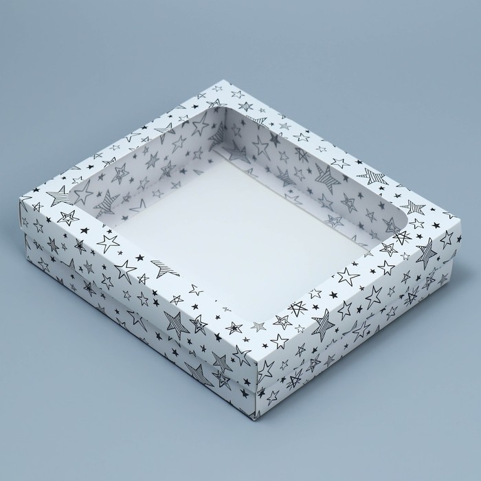 Коробка подарочная, упаковка, «Звёзды», 23.5 х 20.5 х 5.5 см Коробка подарочная, упаковка, «Звёзды», 23.5 х 20.5 х 5.5 см