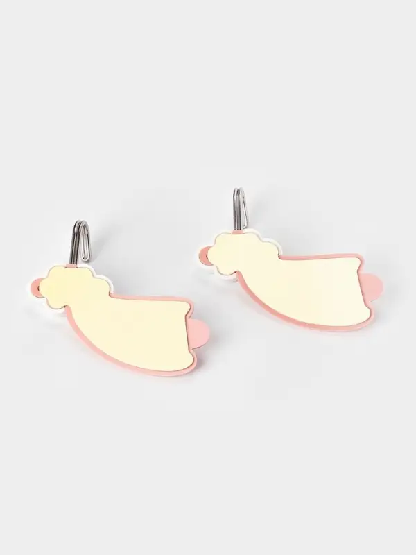 Набор самоклеящихся крючков Доляна Funny hook, 2 шт., 6.5&times;1.8&times;7.5 см