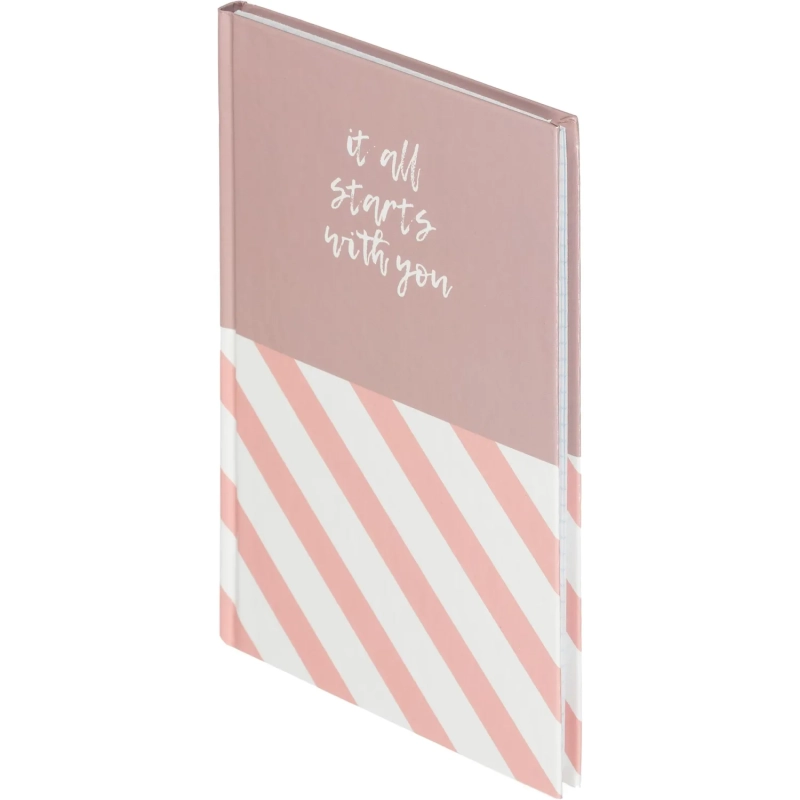 Бизнес-тетрадь А5,80л,7БЦ,клетка, Attache Economy Smart роз