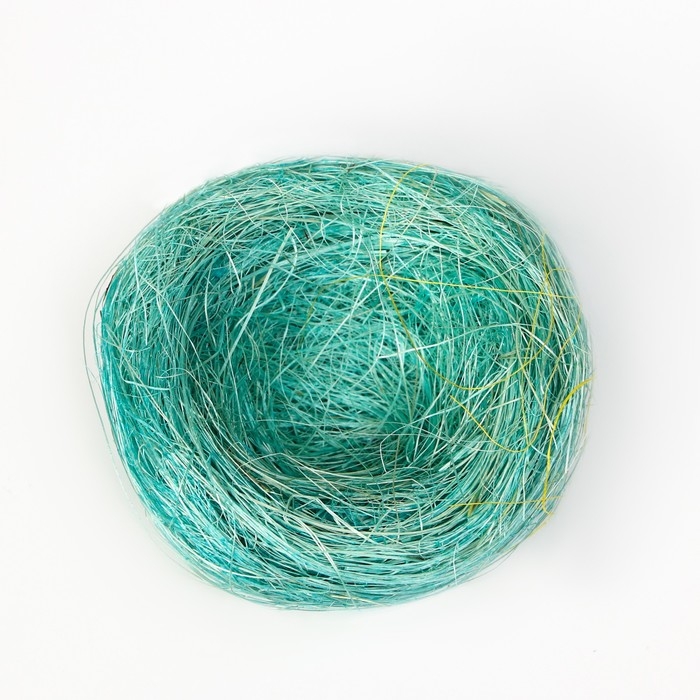 Гнездо, крашеная солома, 7 см, микс цветов