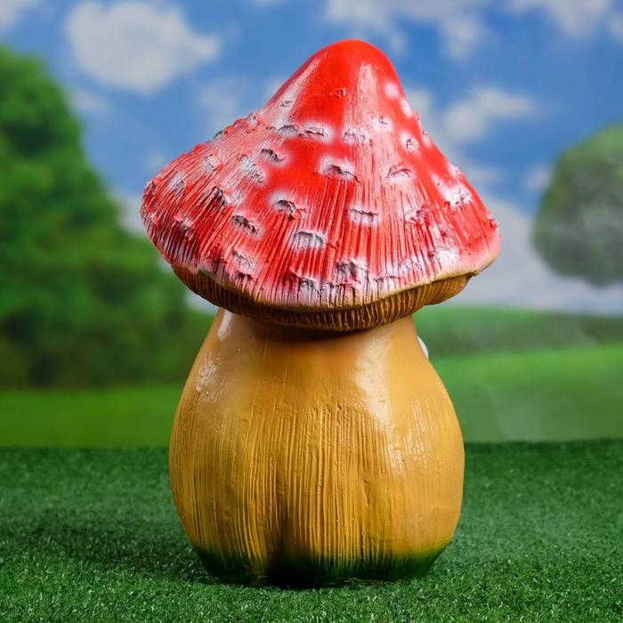 Садовая фигура  Садовая фигура "Мухомор с лягушкой" большой