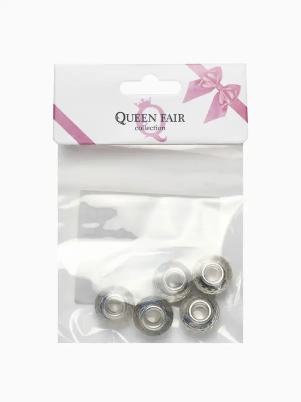 Бусинка «Цветы» незабудки, для творчества, бело-синяя в серебре Бусинка «Цветы» незабудки, для творчества, бело-синяя в серебре