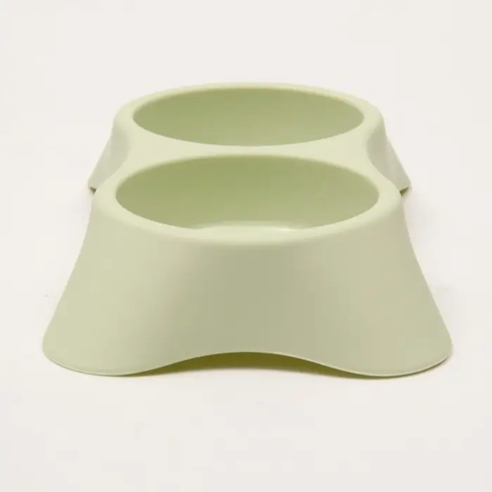 Миска двойная пластиковая 2 х 160 мл, 23 х 13 х 4 см, зелёная Миска двойная пластиковая 2 х 160 мл, 23 х 13 х 4 см, зелёная