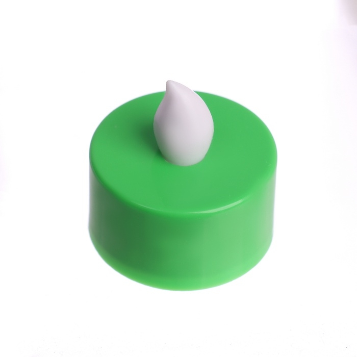 Светодиодные свечи, ночники LED RISALUX «Граффити» набор 4 шт., зелёные, RGB, 3.5×3.5×4 см Светодиодные свечи, ночники LED RISALUX «Граффити» набор 4 шт., зелёные, RGB, 3.5×3.5×4 см