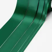 Атласная лента, набор 5 шт., 6/10/20/40/50 мм, 23&plusmn;1 м, изумрудная №128