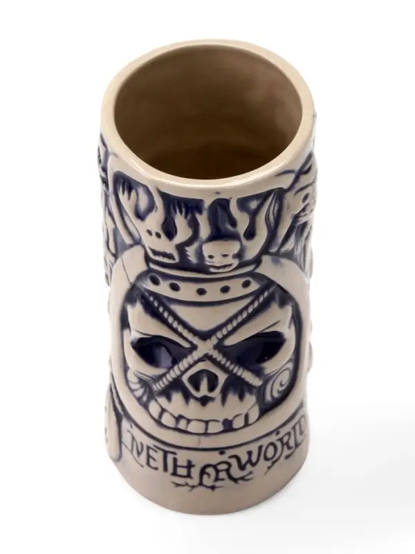 Стакан для коктейлей &laquo;Тики&raquo;, 550 мл, череп, керамика, бежевый